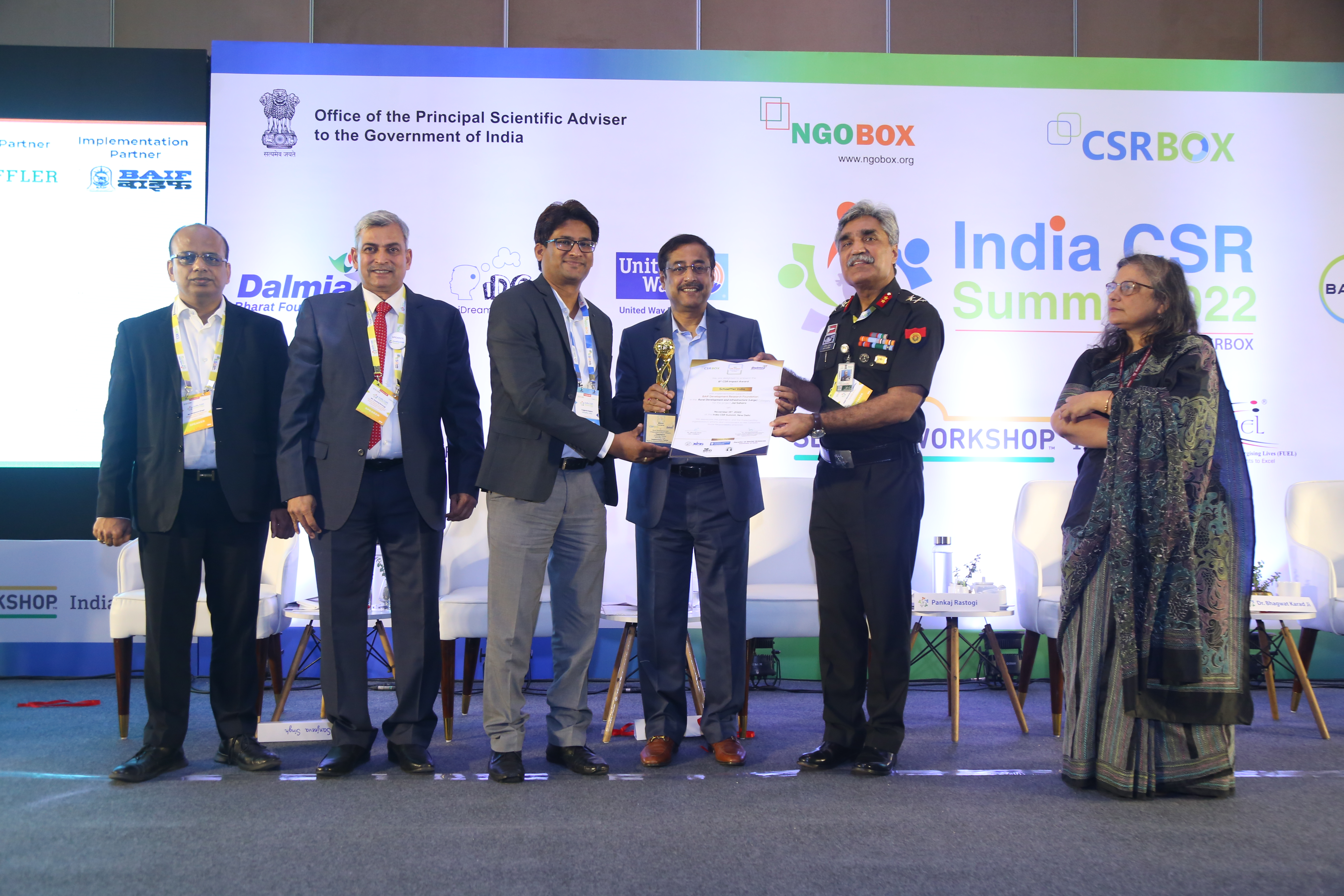 Schaeffler India’s Jal Sahara project in Satara, wins CSR Impact Award at India CSR Summit 2022